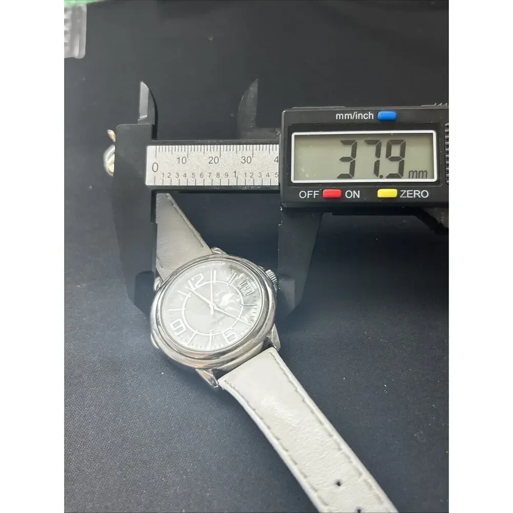 Silver Tone Pearlized Dial Women’s Quartz Watch